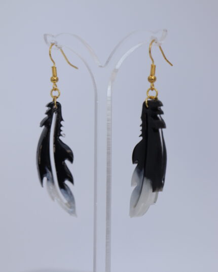 Midnight Feather Earrings